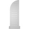 Ekena Millwork Quarter Round Top Right Surface Mount PVC Gable Vent w/ 2"W x 2"P Brickmould Sill Frame, 12"W x 38"H GVPQR12X3803SF - alternate 4